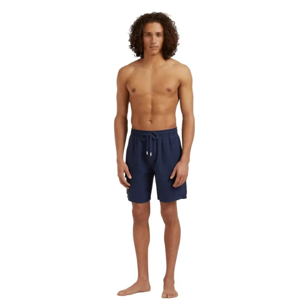 Baie Linen Bermuda Shorts
