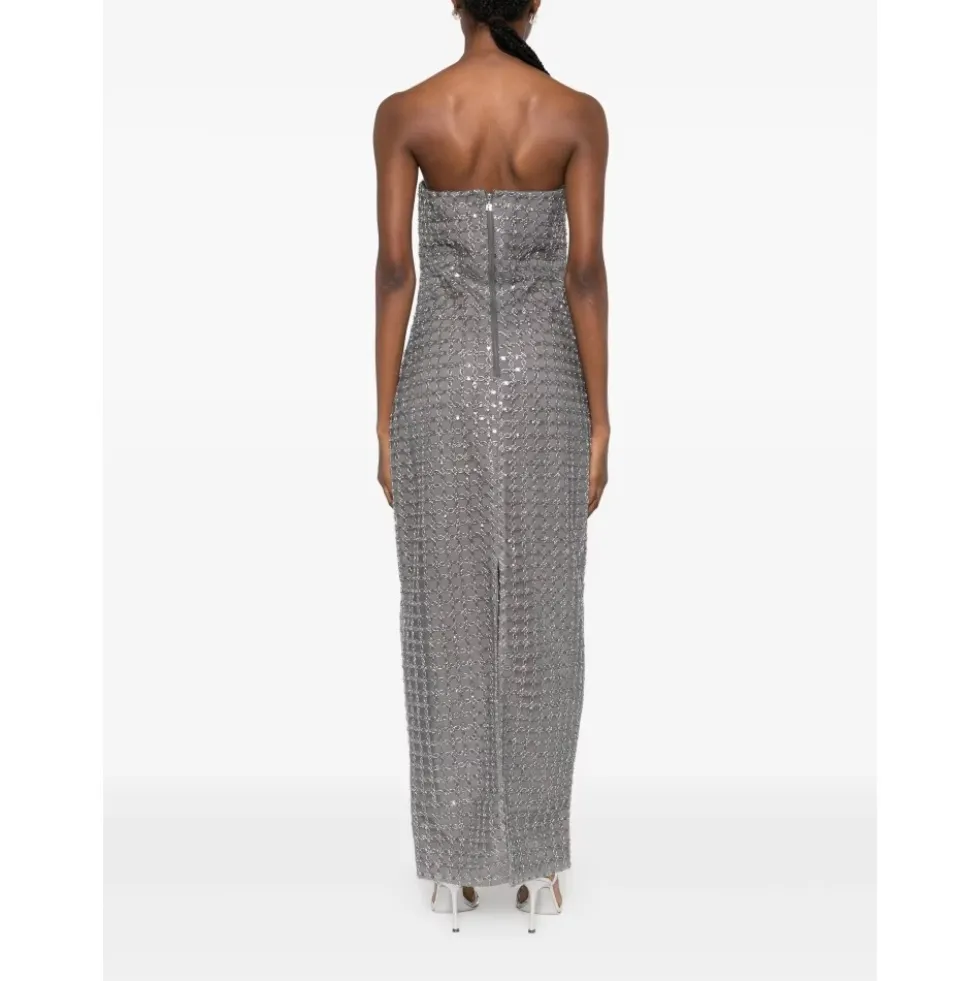Beaded Maxi Tube Dress