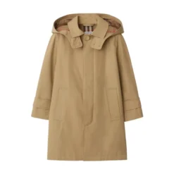 Beige Hættetrøje med Lommer