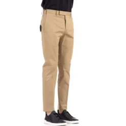 Beige Stretch Bomuldsbukser
