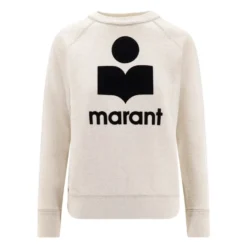 Beige Sweater med Ribkanter
