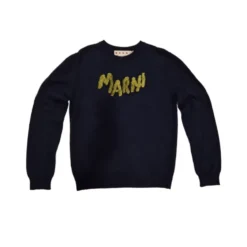 Blå Bomuld Logo T-shirt