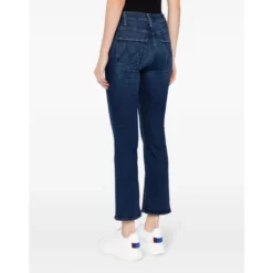 Blå Flared Crop Jeans
