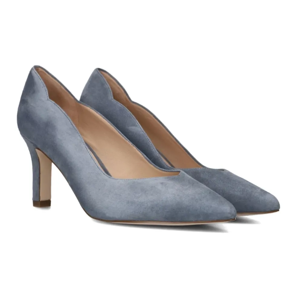 Blå Ruskind Elegante Pumps Model 72442