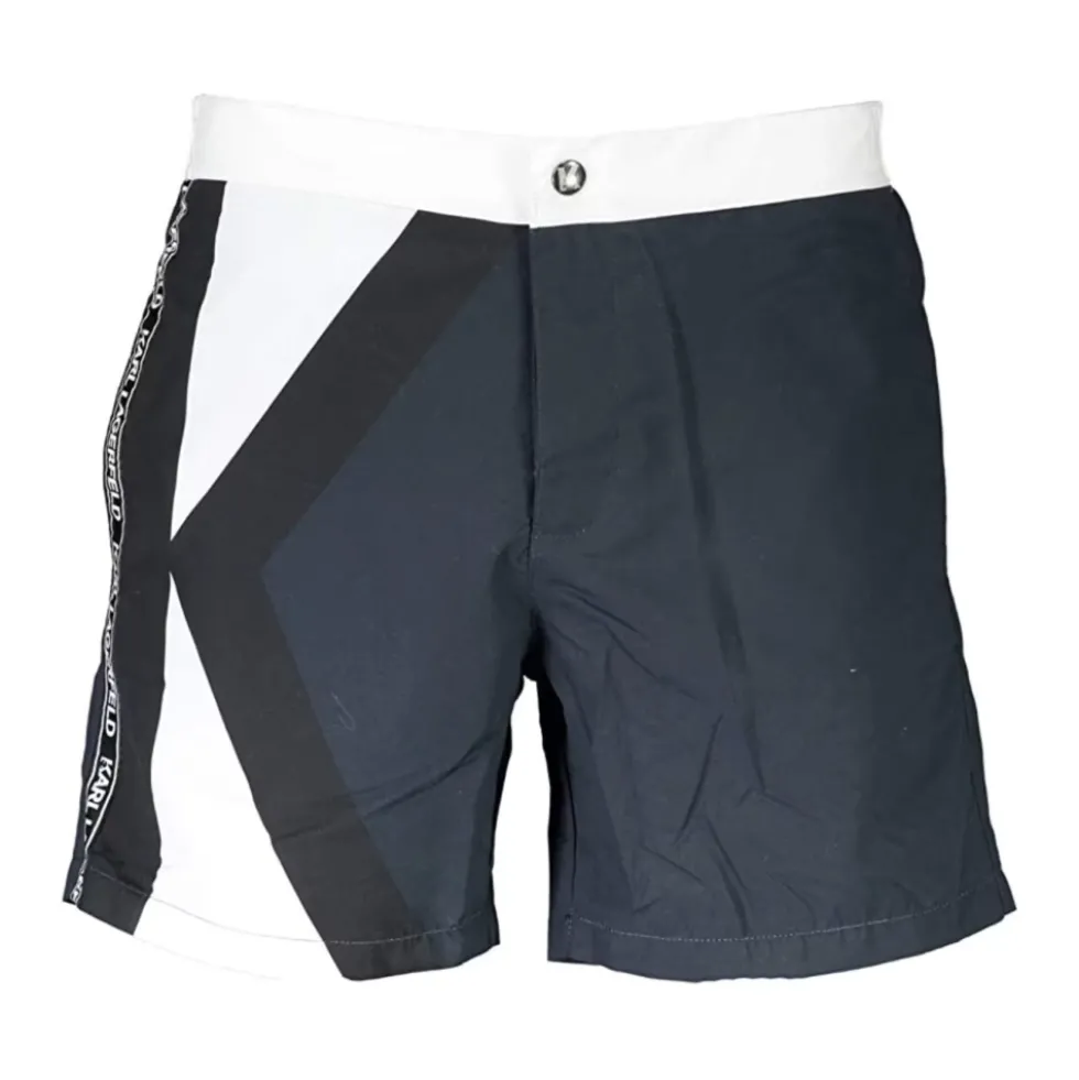 Blå Strand Boxershorts med Print
