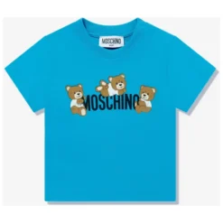 Blå Teddybjørn Logo Shortsæt
