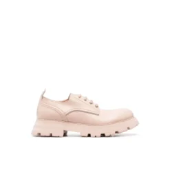 Blush Læder Snørestøvler