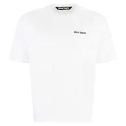 Bomulds T-shirt med rund hals
