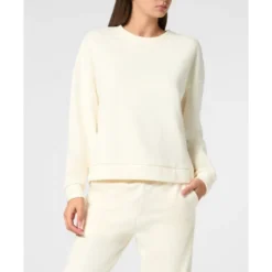 Boxy Fit Sweatshirt Round Neck LS