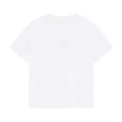 Broderet T-shirt i bomuld