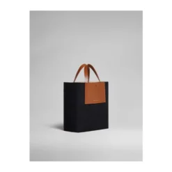 Brun-Denim Skuldertaske
