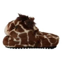 Brun Girafmønster Slides Tøfler