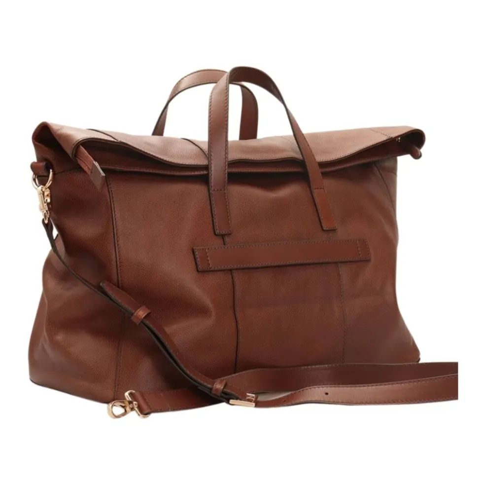 Brun læder Duffle taske Alberto Model