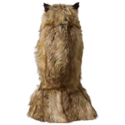 Brun Ugle Faux Fur Hovedhue