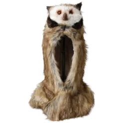 Brun Ugle Faux Fur Hovedhue
