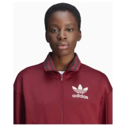 Burgundy Track Jacket med Sideprint