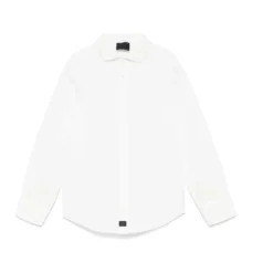 Button-Front Cotton Shirt