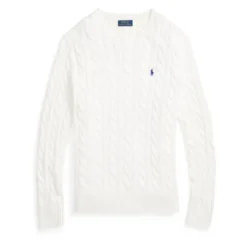 Cable-Knit Crewneck Sweater