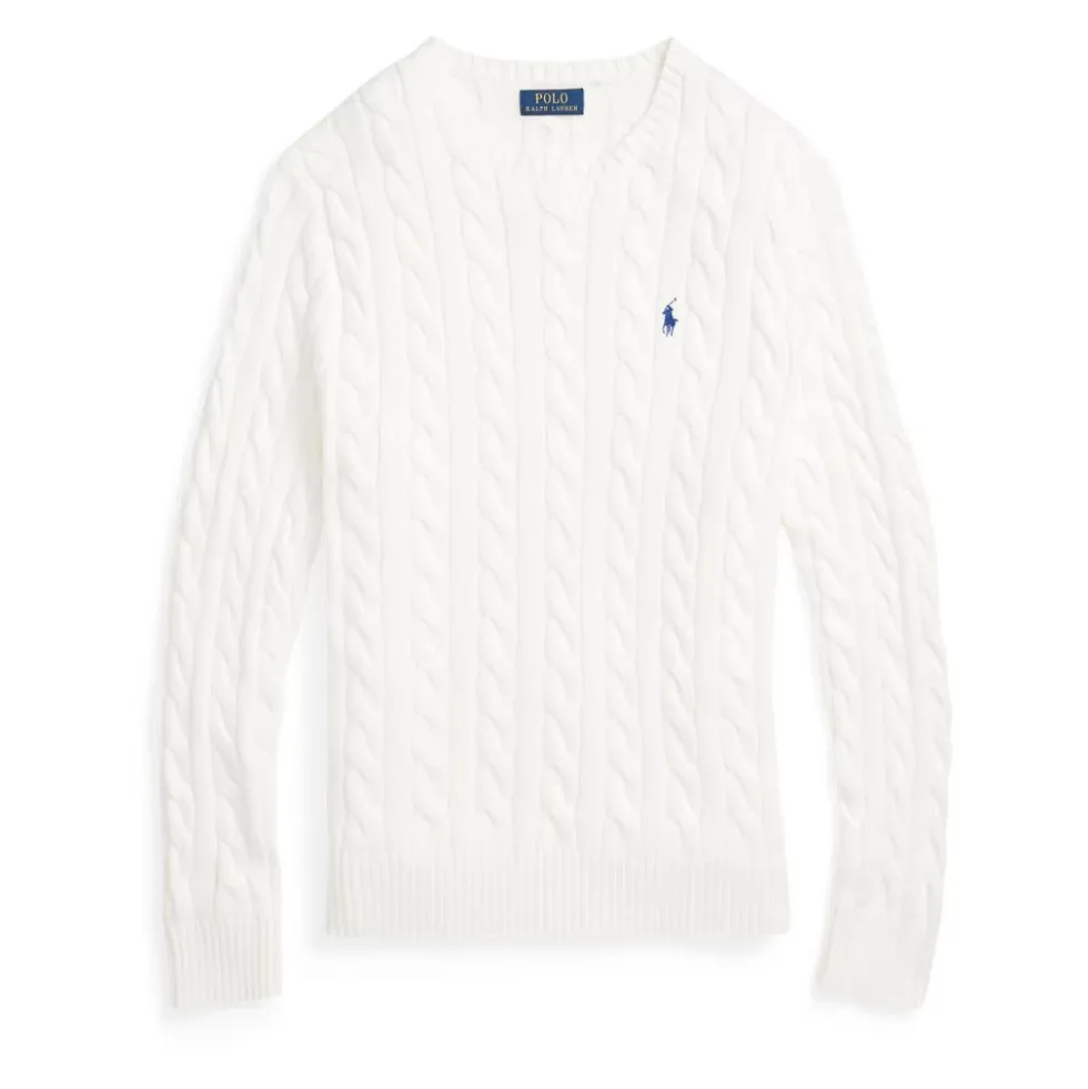 Cable-Knit Crewneck Sweater