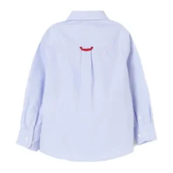 Camicia celeste in cotone