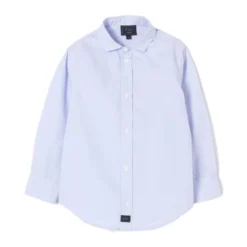 Camicia celeste in cotone