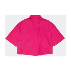 Camicia in cotone con logo ricamato sul petto