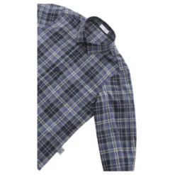 Camicia in cotone e lyocell check