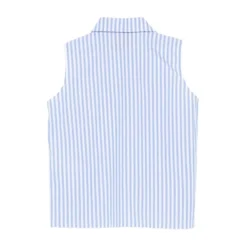 Camicia rigata senza manica