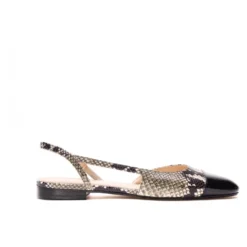 Cap-toe Slingback Flade Pumps