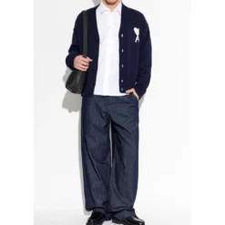 Cardigan med logo