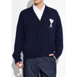 Cardigan med logo