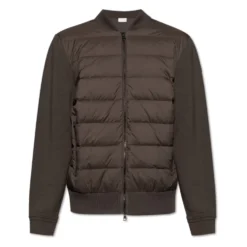 Cardigan med quiltet front