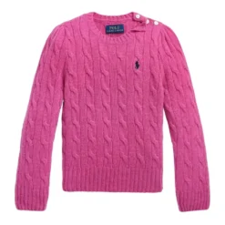 Cashmere-blend Kabelstrikket Sweater