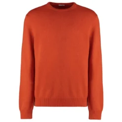 Cashmere Crew-Neck Sweater, Ribbed Knit
