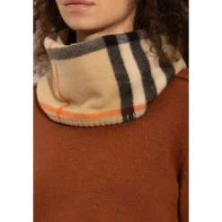 Check Cashmere Snood