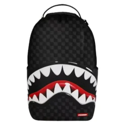 Checkered Shark-Print Rygsæk