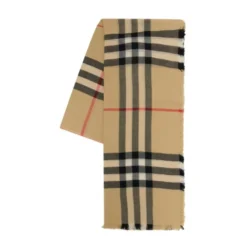 Check Wool Scarf
