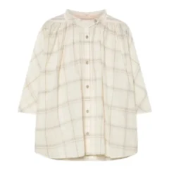 Chemise med mellemlange ærmer i voile