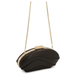Chic sort ellipseformet clutch taske