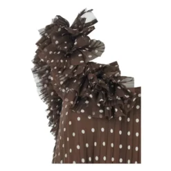 Chiffon Stampa Pois Dress
