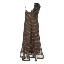 Chiffon Stampa Pois Dress