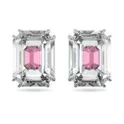 Chroma Octagon Pink Crystal Øreringe