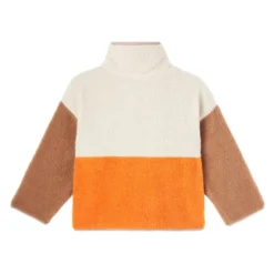 Color-block Fleece Jakke