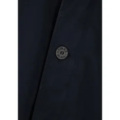 Compass-Badge Button-Up Coat