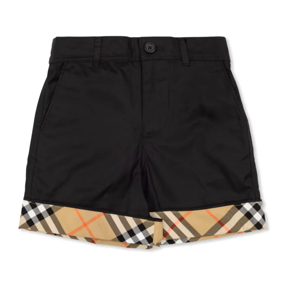 Cotton Shorts med Oprullede Opslag
