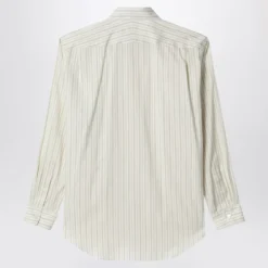 Cotton Silk Stripe Shirt