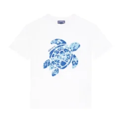 Cotton T-shirt Big Turtle Print
