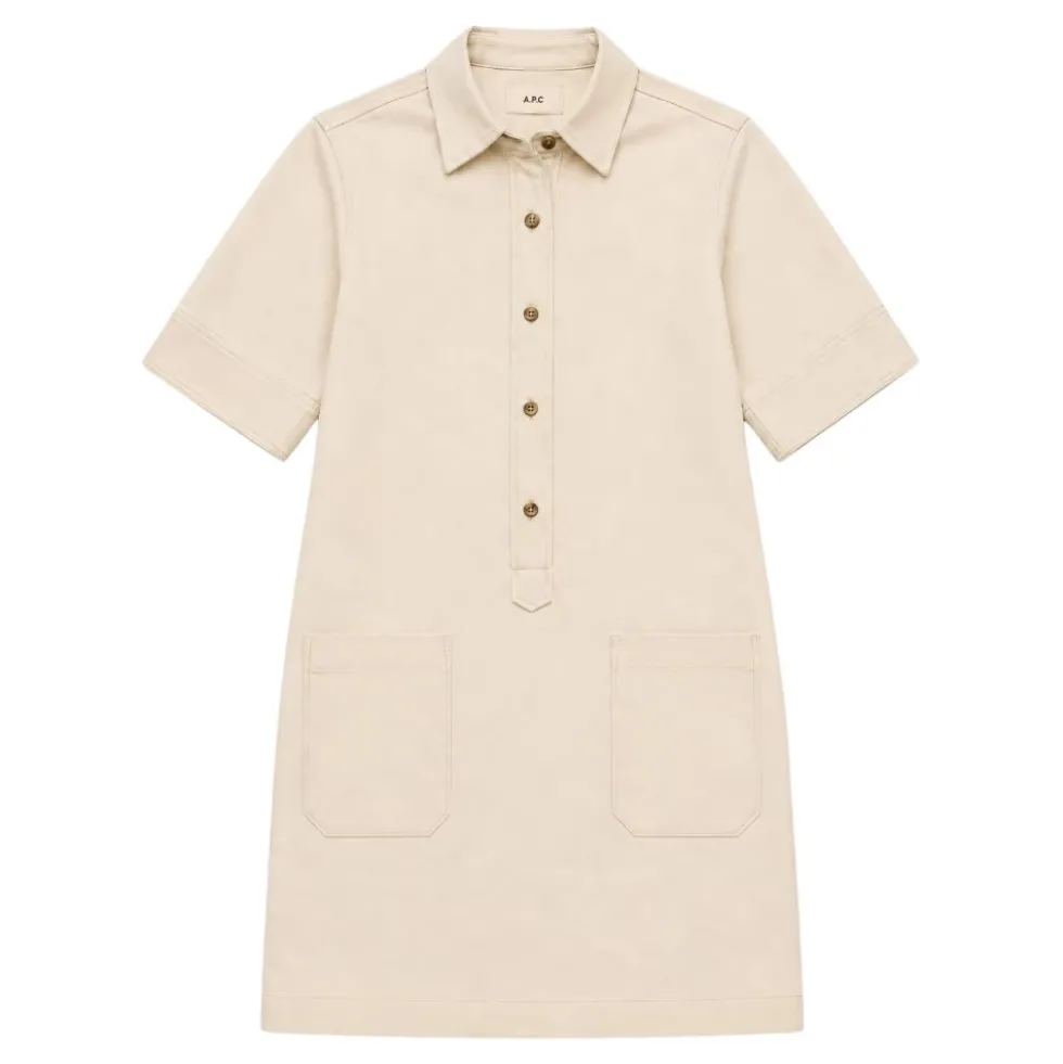 Courte Manches Longues Dress