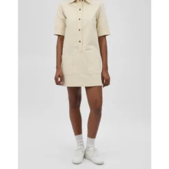 Courte Manches Longues Dress