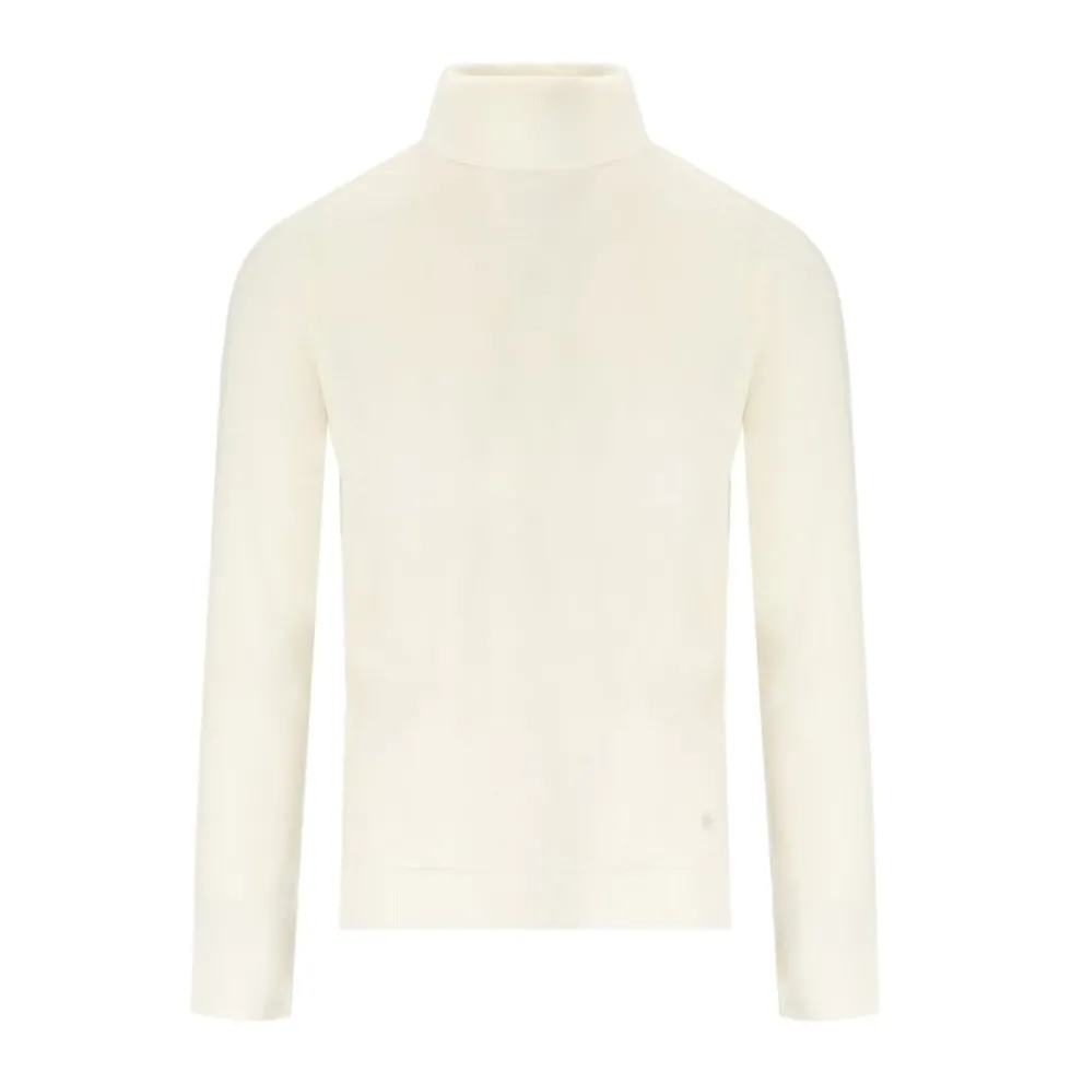 Cream Turtleneck Sweater